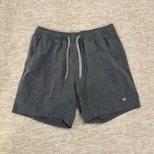 BURLEBO Men’s Athletic Shorts. Heather Charcoal Grey. Size M.